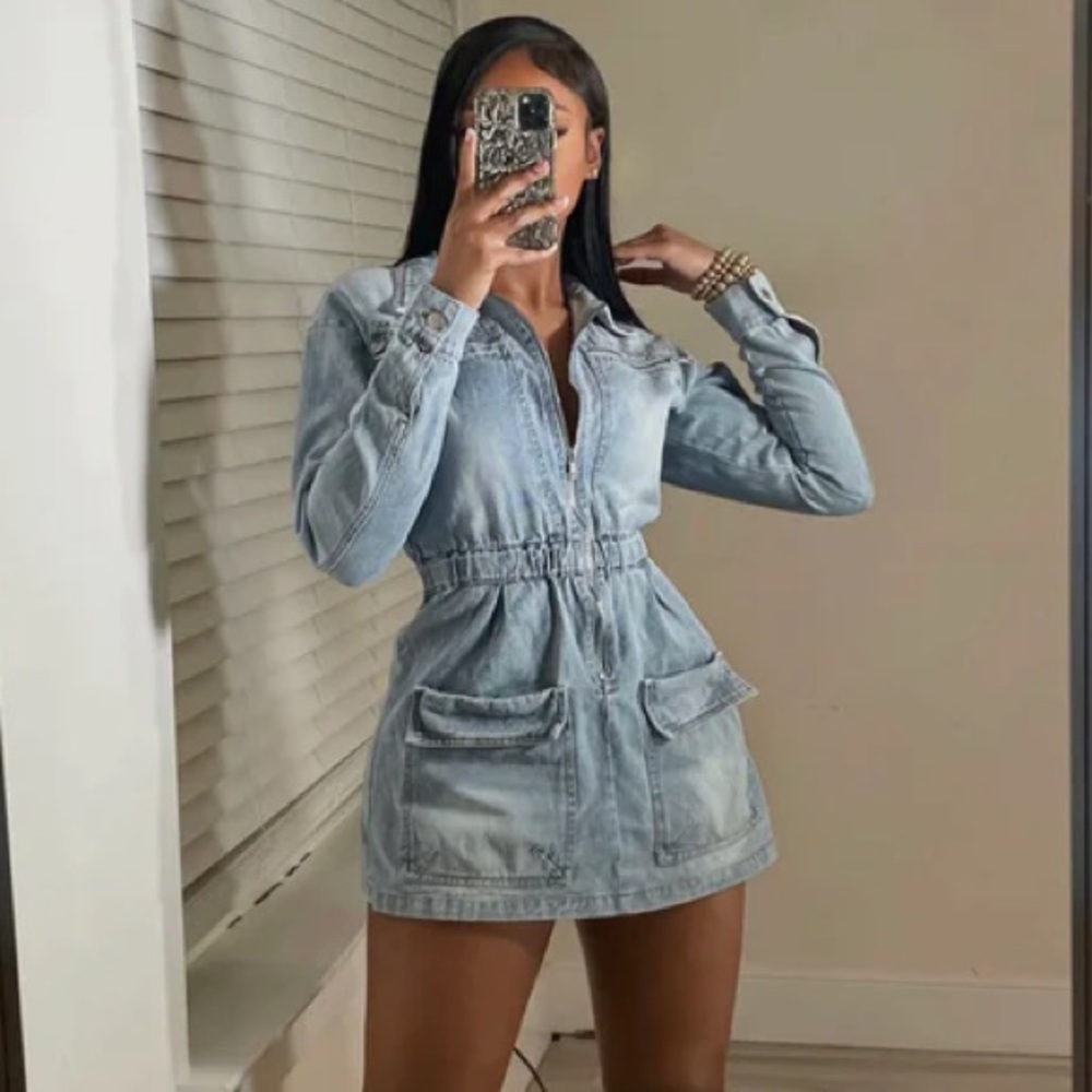 Denim Jean Shorts Jumpsuit Romper